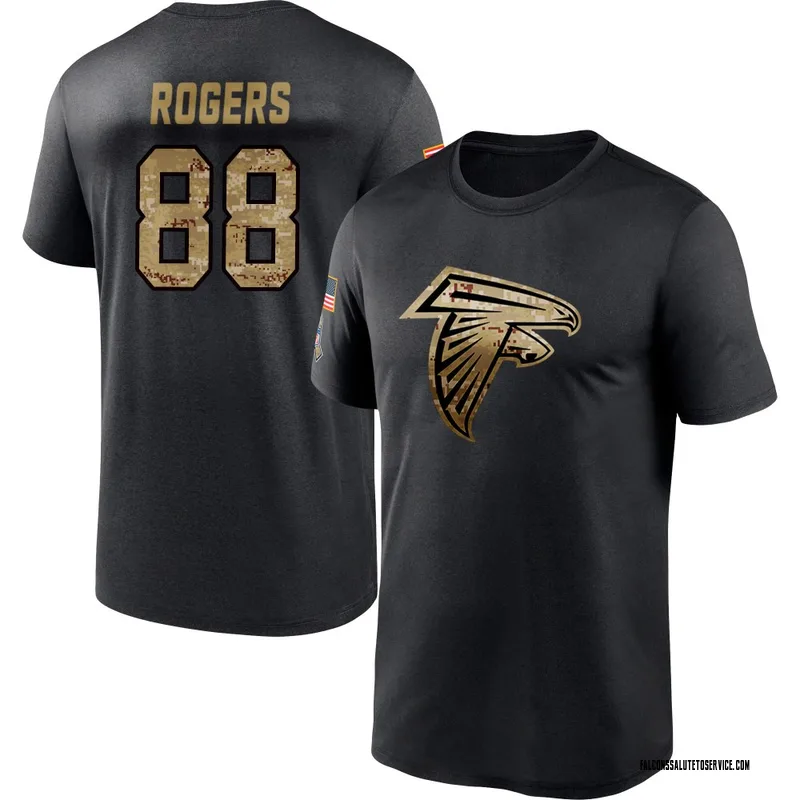 Men's Armani Rogers Atlanta Falcons Black 2020 Salute To Service Performance T-Shirt