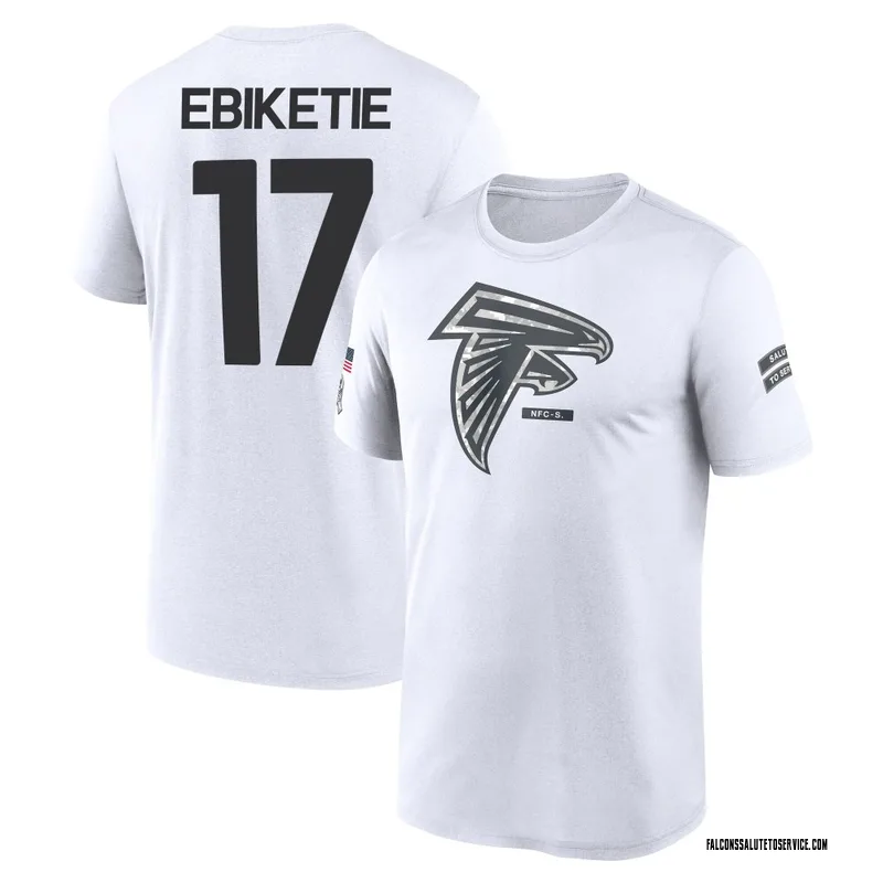 Men's Arnold Ebiketie Atlanta Falcons Legend White 2024 Salute to Service Performance T-Shirt