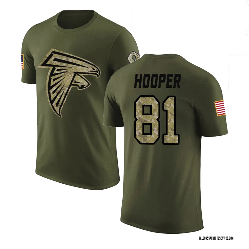 Men's Austin Hooper Atlanta Falcons Legend Olive Salute to Service T-Shirt
