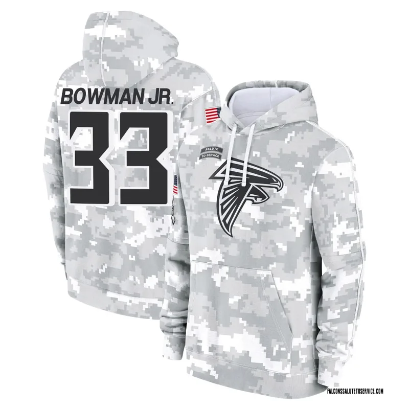 Men's Billy Bowman Jr. Atlanta Falcons Camo Arctic 2024 Salute to Service Club Fleece Pullover Hoodie