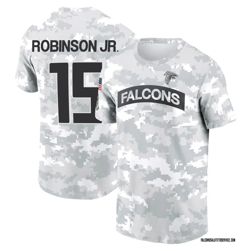 Men's Brian Robinson Jr. Atlanta Falcons Camo Arctic 2024 Salute to Service Performance T-Shirt