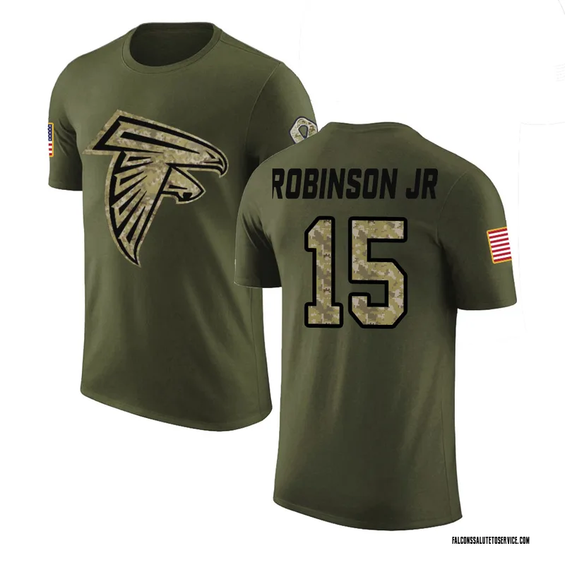 Men's Brian Robinson Jr. Atlanta Falcons Legend Olive Salute to Service T-Shirt