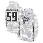 Men's CJ Nunnally IV Atlanta Falcons Camo Arctic 2024 Salute to Service Club Fleece Pullover Hoodie