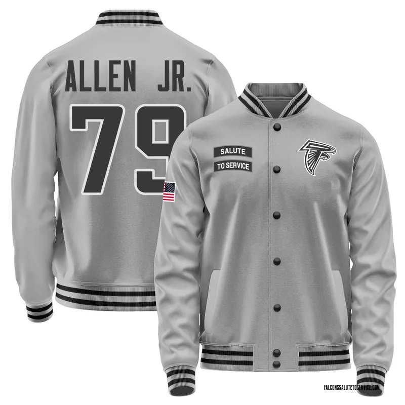 Men's Carlos Allen Jr. Atlanta Falcons Gray Salute to Service Performance Jacket