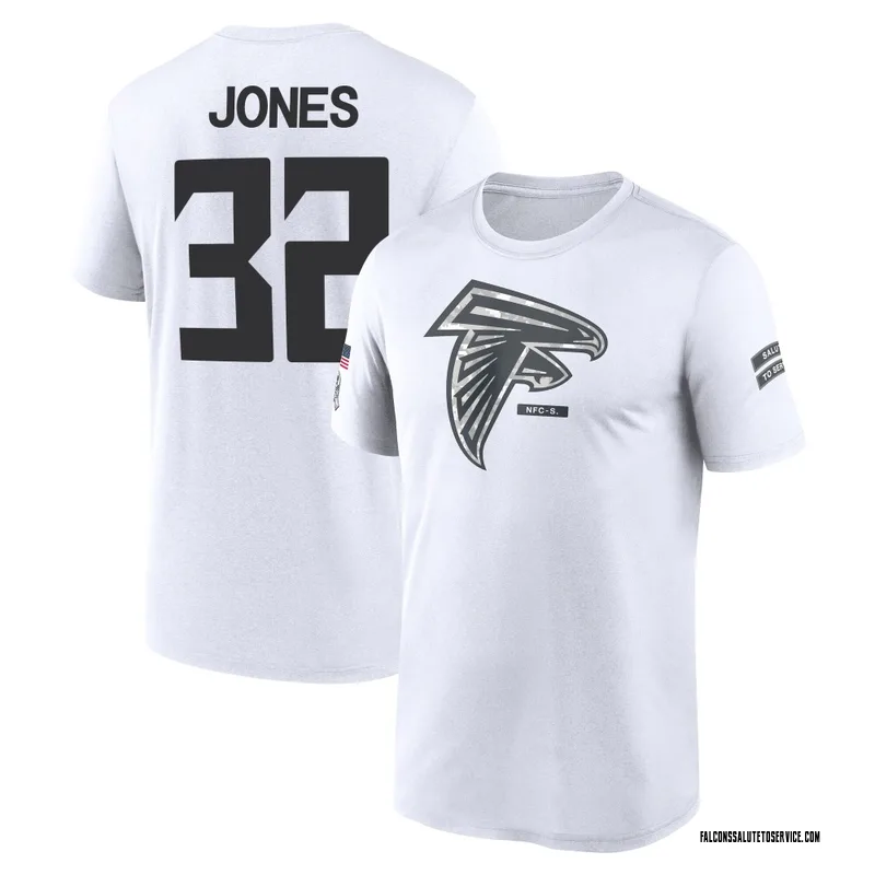 Men's Cash Jones Atlanta Falcons Legend White 2024 Salute to Service Performance T-Shirt
