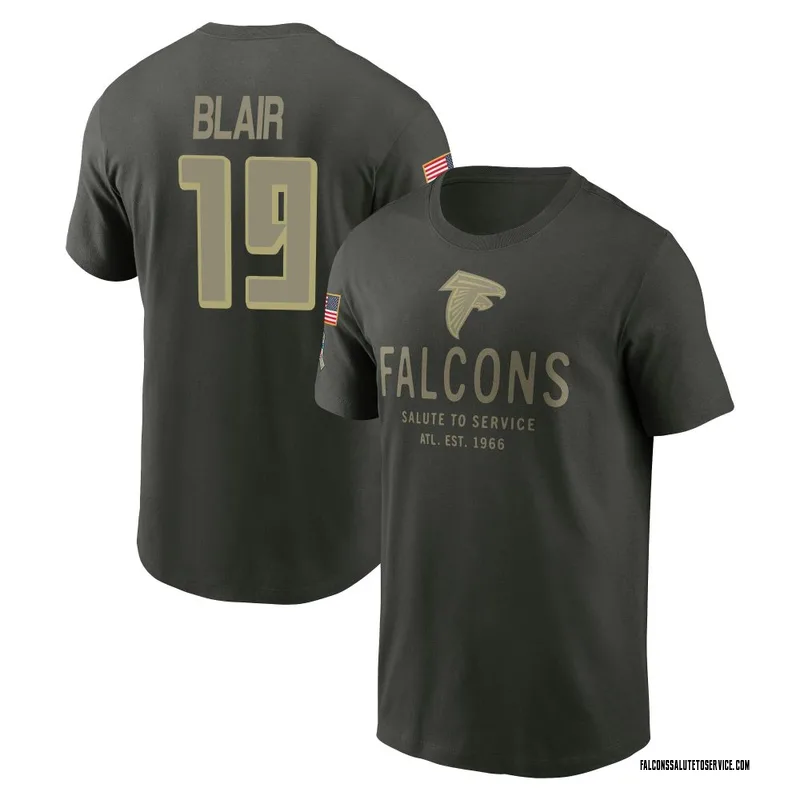 Men's Chris Blair Atlanta Falcons Green Forest/ 2025 Salute to Service Sideline Primary Edge T-Shirt