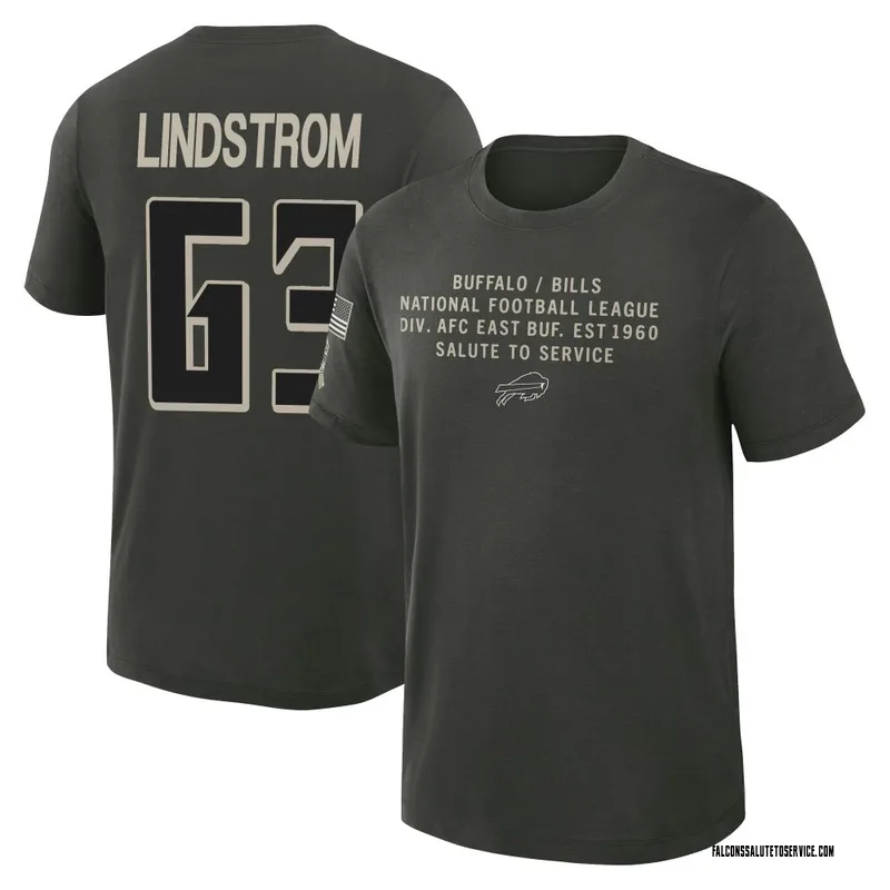 Men's Chris Lindstrom Atlanta Falcons Green Dark/ 2025 Salute to Service Sideline Slub T-Shirt