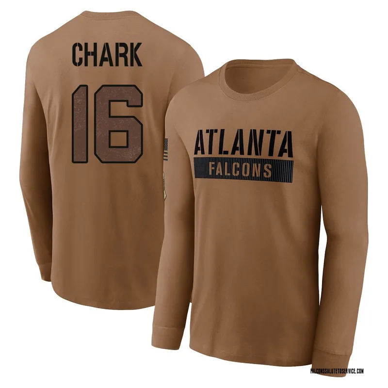 Men's DJ Chark Atlanta Falcons Brown 2023 Salute To Service Long Sleeve T-Shirt