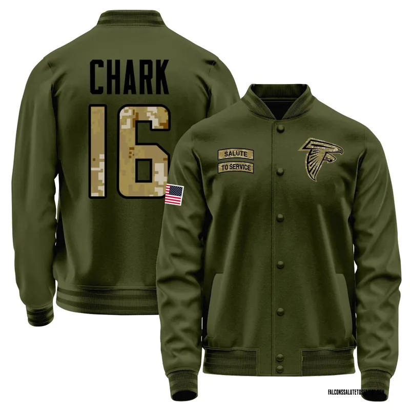 Men's DJ Chark Atlanta Falcons Olive Salute to Service Sideline Performance Jacket
