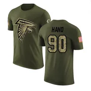 Men's Da'Shawn Hand Atlanta Falcons Legend Olive Salute to Service T-Shirt