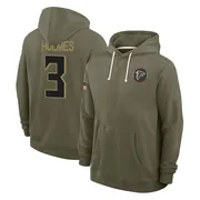 Men's Darnay Holmes Atlanta Falcons Olive 2025 Salute to Service Hoodie