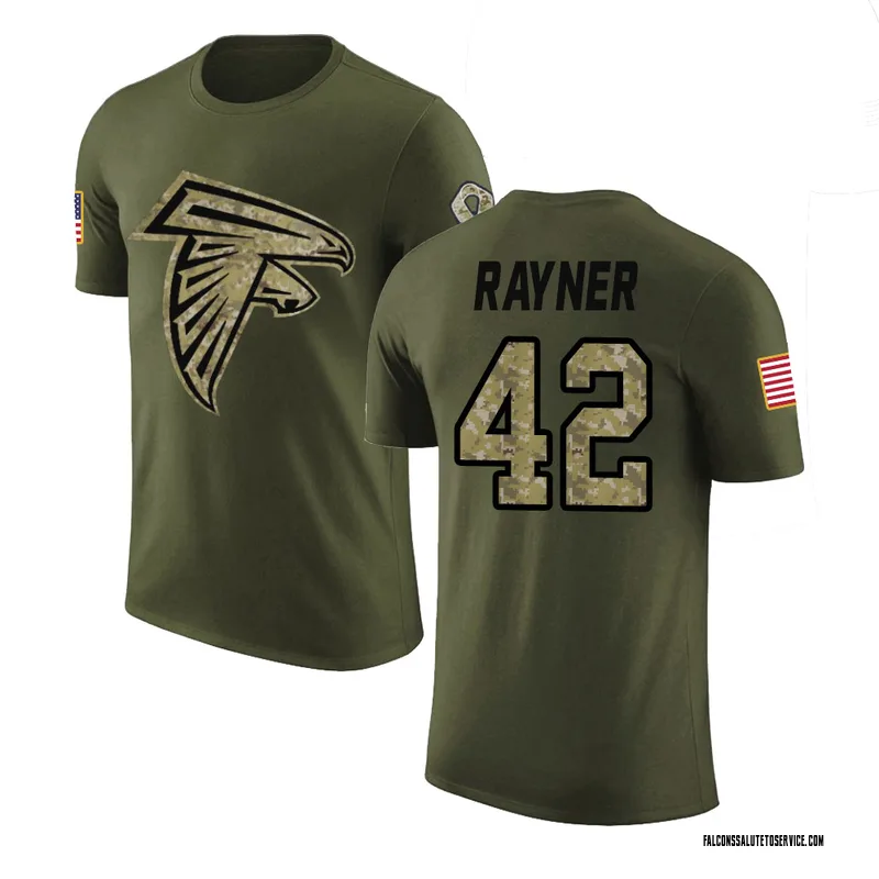 Men's Daveren Rayner Atlanta Falcons Legend Olive Salute to Service T-Shirt