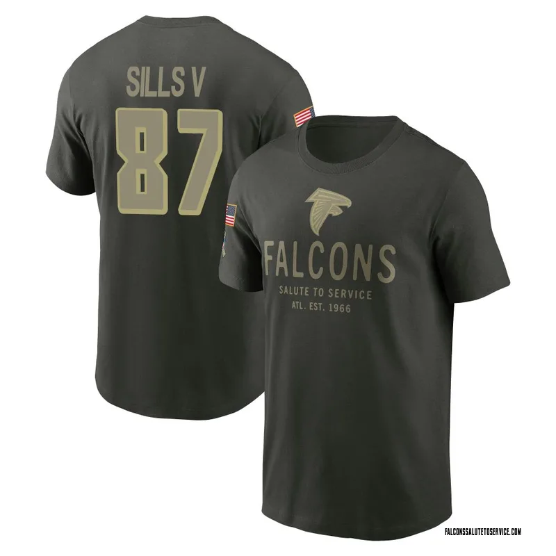 Men's David Sills V Atlanta Falcons Green Forest/ 2025 Salute to Service Sideline Primary Edge T-Shirt