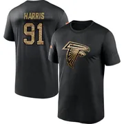 Men's Demone Harris Atlanta Falcons Black 2020 Salute To Service Performance T-Shirt