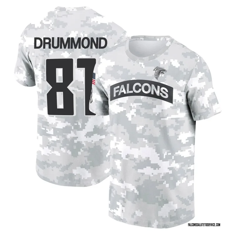 Men's Dylan Drummond Atlanta Falcons Camo Arctic 2024 Salute to Service Performance T-Shirt