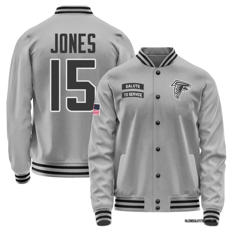 Men's Emory Jones Atlanta Falcons Gray Salute to Service Performance Jacket