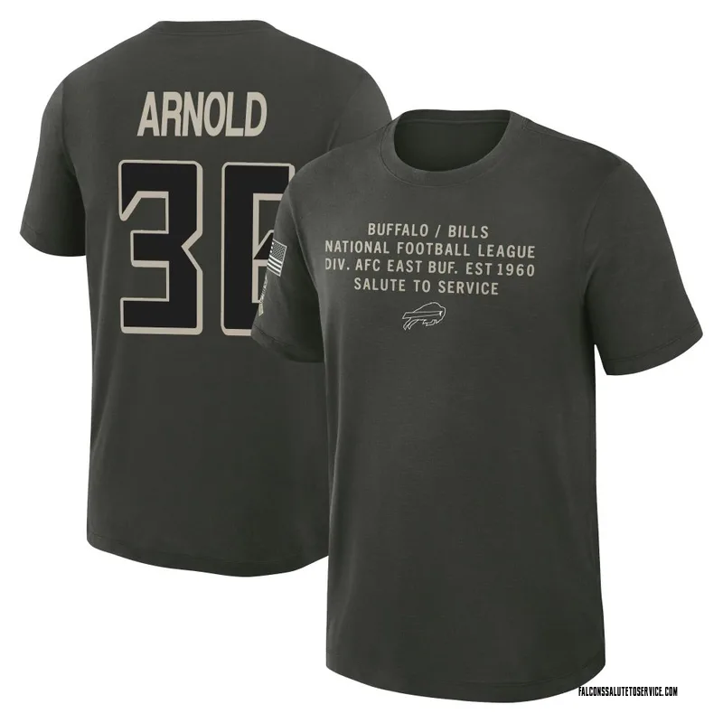 Men's Grayland Arnold Atlanta Falcons Green Dark/ 2025 Salute to Service Sideline Slub T-Shirt