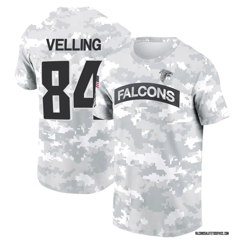 Men's Jack Velling Atlanta Falcons Camo Arctic 2024 Salute to Service Performance T-Shirt