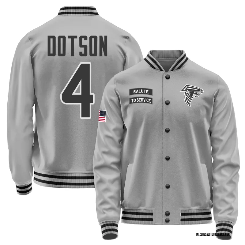 Men's Jahan Dotson Atlanta Falcons Gray Salute to Service Performance Jacket