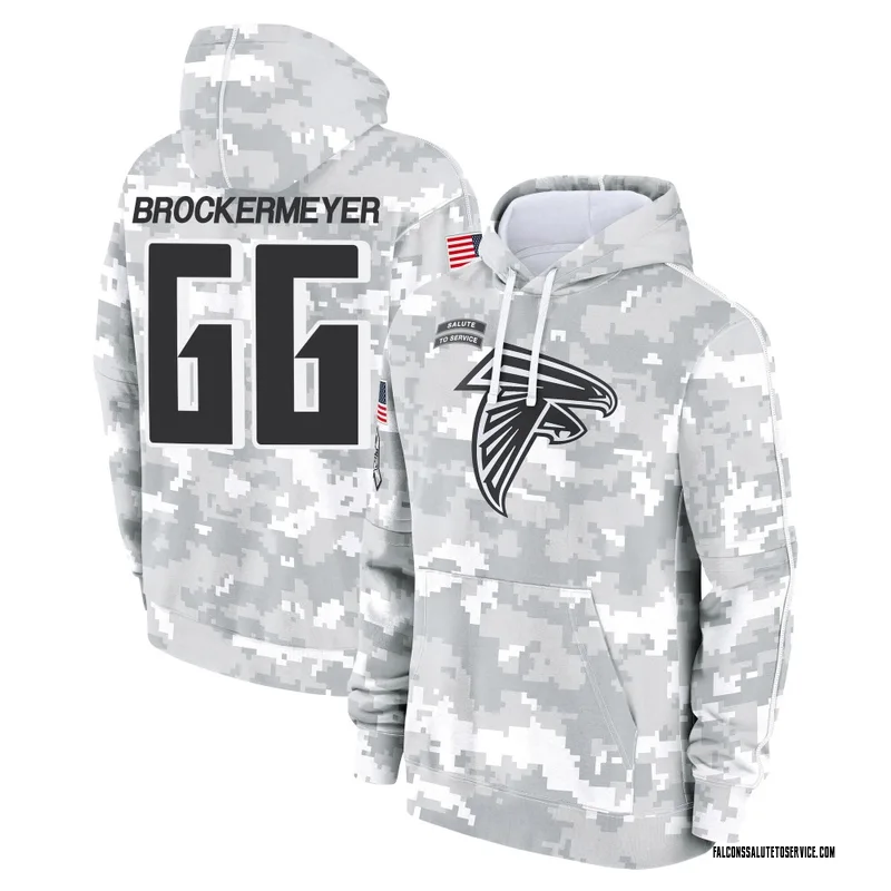Men's James Brockermeyer Atlanta Falcons Camo Arctic 2024 Salute to Service Club Fleece Pullover Hoodie