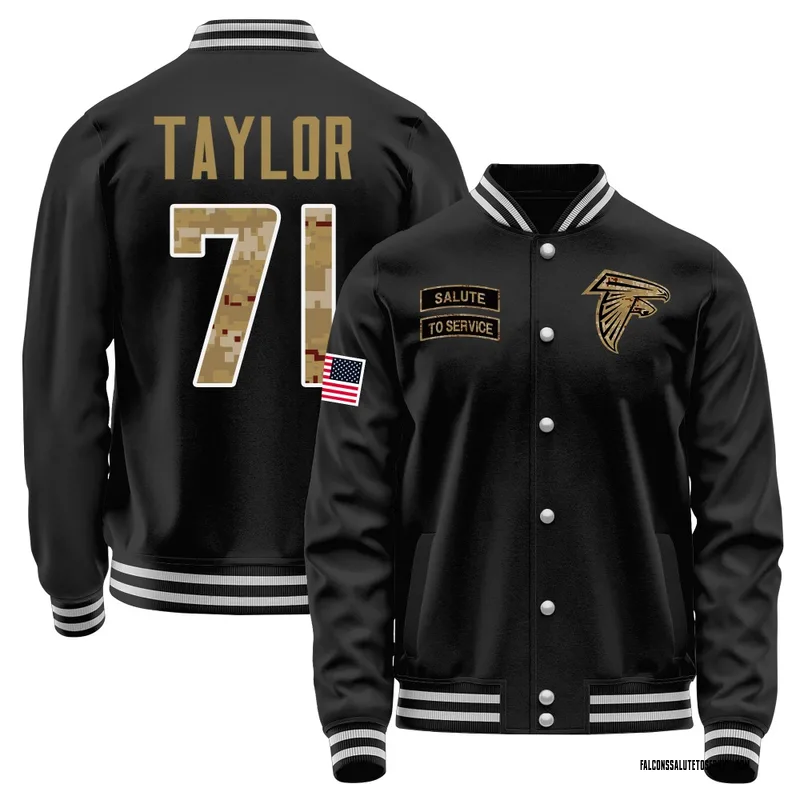 Men's Jawaan Taylor Atlanta Falcons Black Salute to Service Sideline Performance Jacket