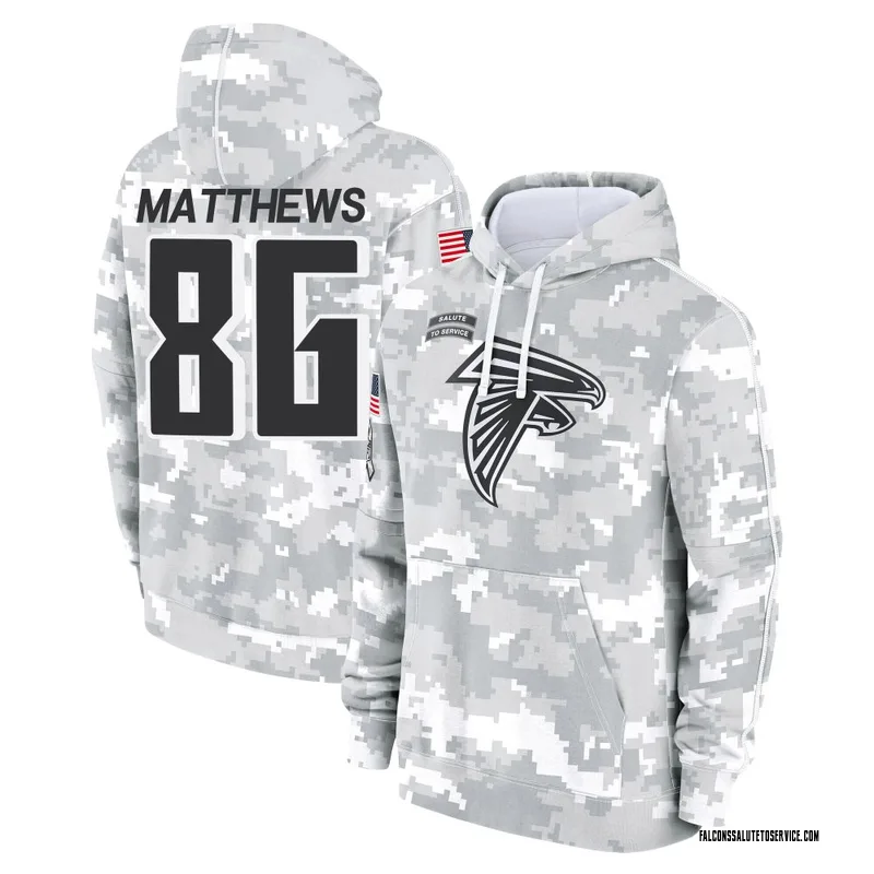 Men's Jesse Matthews Atlanta Falcons Camo Arctic 2024 Salute to Service Club Fleece Pullover Hoodie