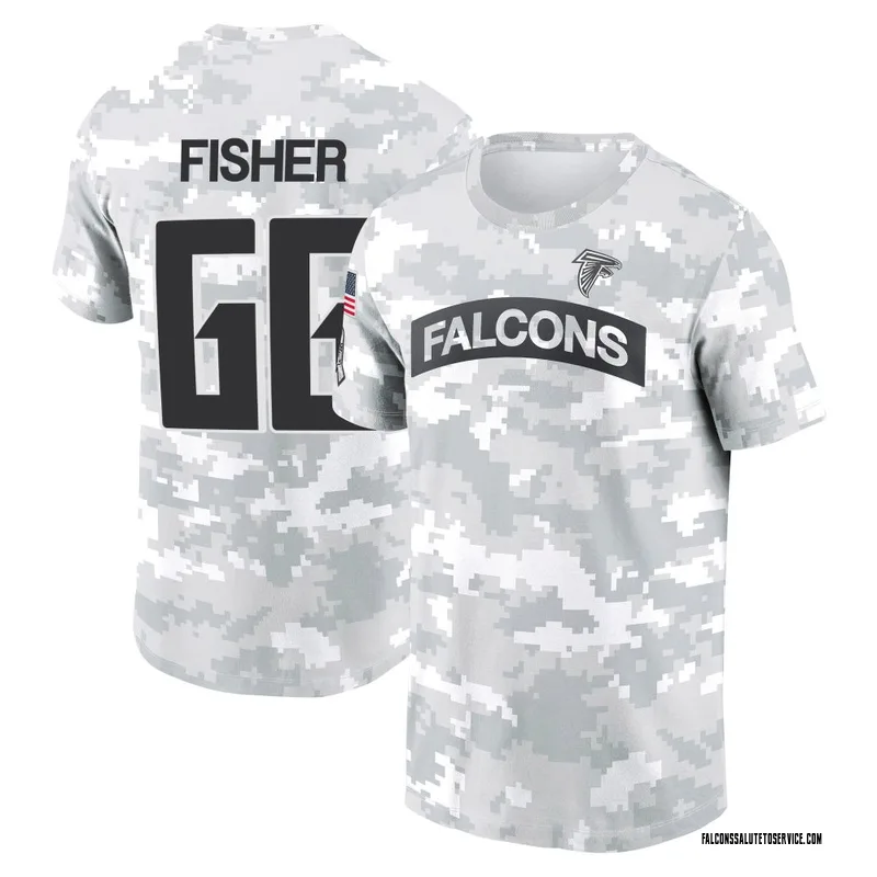 Men's Joey Fisher Atlanta Falcons Camo Arctic 2024 Salute to Service Performance T-Shirt