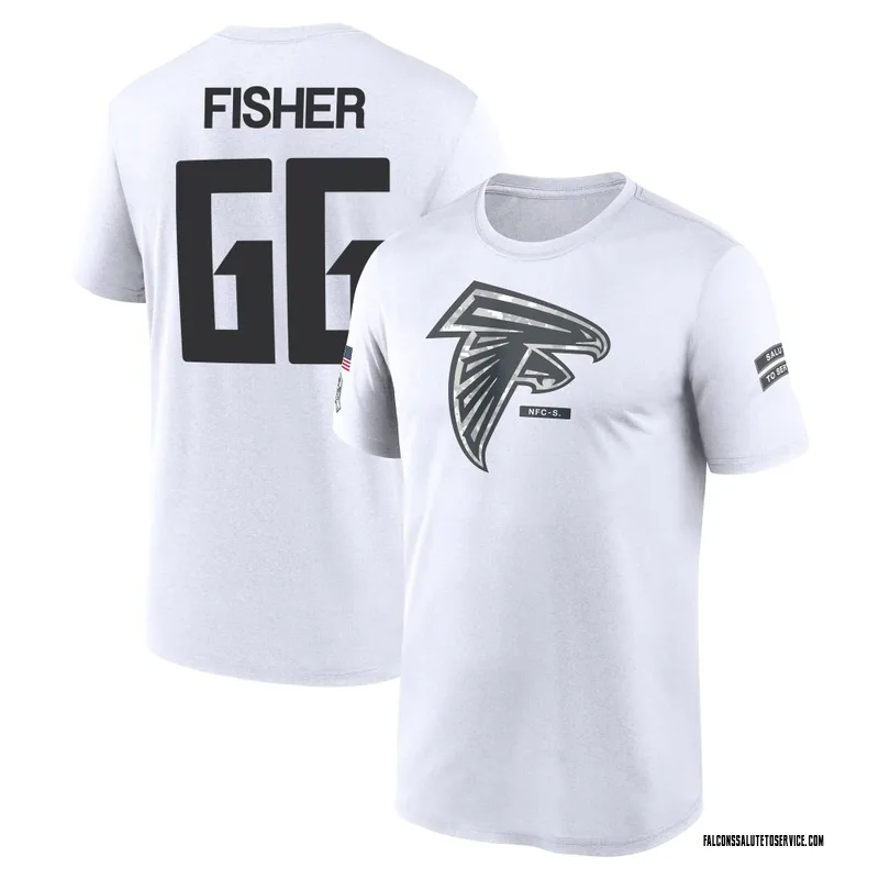 Men's Joey Fisher Atlanta Falcons Legend White 2024 Salute to Service Performance T-Shirt