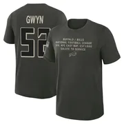Men's Jovaughn Gwyn Atlanta Falcons Green Dark/ 2025 Salute to Service Sideline Slub T-Shirt