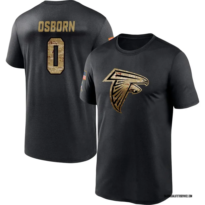 Men's K.J. Osborn Atlanta Falcons Black 2020 Salute To Service Performance T-Shirt