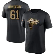 Men's Kam Dewberry Atlanta Falcons Black 2020 Salute To Service Performance T-Shirt