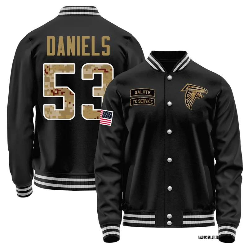 Men's Kendal Daniels Atlanta Falcons Black Salute to Service Sideline Performance Jacket