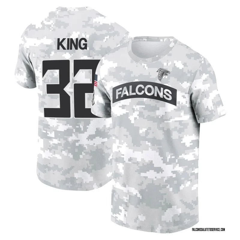 Men's Kevin King Atlanta Falcons Camo Arctic 2024 Salute to Service Performance T-Shirt