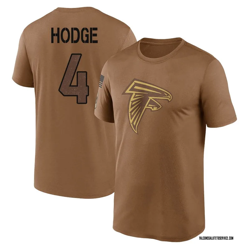 Men's KhaDarel Hodge Atlanta Falcons Legend Brown 2023 Salute To Service Performance T-Shirt
