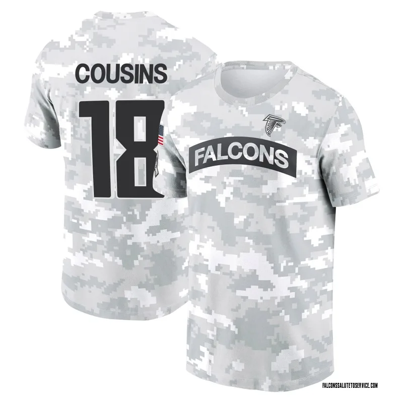 Men's Kirk Cousins Atlanta Falcons Camo Arctic 2024 Salute to Service Performance T-Shirt