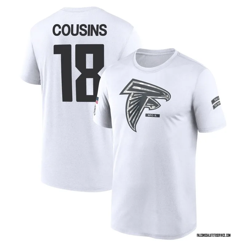 Men's Kirk Cousins Atlanta Falcons Legend White 2024 Salute to Service Performance T-Shirt