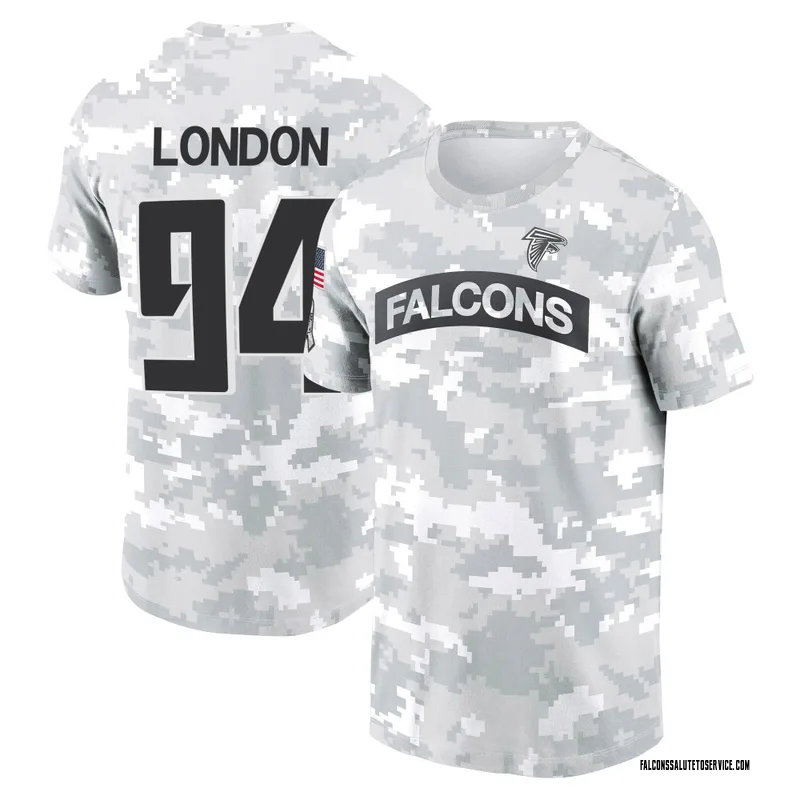 Men's LaCale London Atlanta Falcons Camo Arctic 2024 Salute to Service Performance T-Shirt