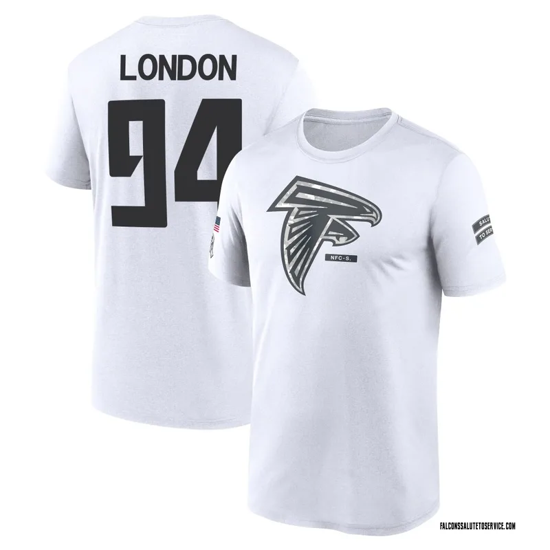 Men's LaCale London Atlanta Falcons Legend White 2024 Salute to Service Performance T-Shirt