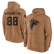 Men's Le'Meke Brockington Atlanta Falcons Brown 2023 Salute To Service Club Pullover Hoodie