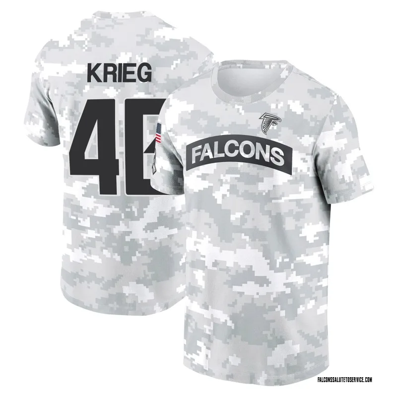 Men's Lenny Krieg Atlanta Falcons Camo Arctic 2024 Salute to Service Performance T-Shirt