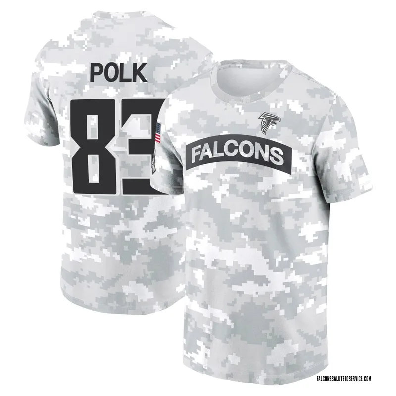 Men's Makai Polk Atlanta Falcons Camo Arctic 2024 Salute to Service Performance T-Shirt