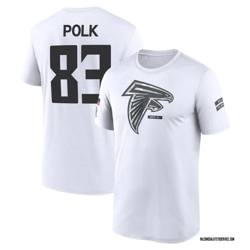 Men's Makai Polk Atlanta Falcons Legend White 2024 Salute to Service Performance T-Shirt