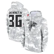 Men's Malcolm DeWalt IV Atlanta Falcons Camo Arctic 2024 Salute to Service Club Fleece Pullover Hoodie