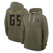 Men's Matthew Bergeron Atlanta Falcons Olive 2025 Salute to Service Hoodie