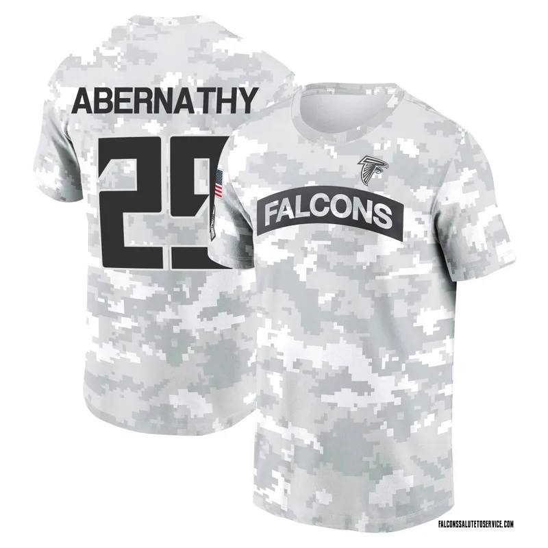 Men's Micah Abernathy Atlanta Falcons Camo Arctic 2024 Salute to Service Performance T-Shirt