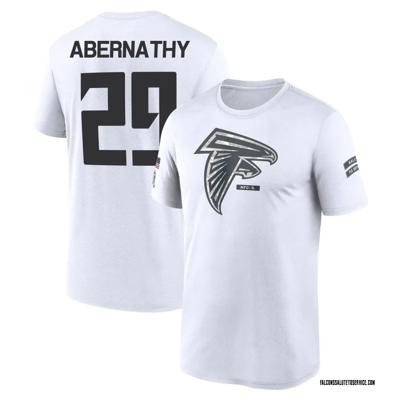 Men's Micah Abernathy Atlanta Falcons Legend White 2024 Salute to Service Performance T-Shirt