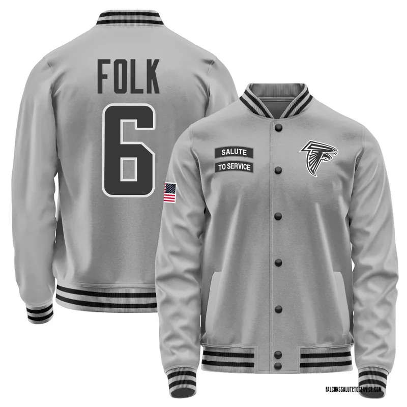 Men's Nick Folk Atlanta Falcons Gray Salute to Service Performance Jacket