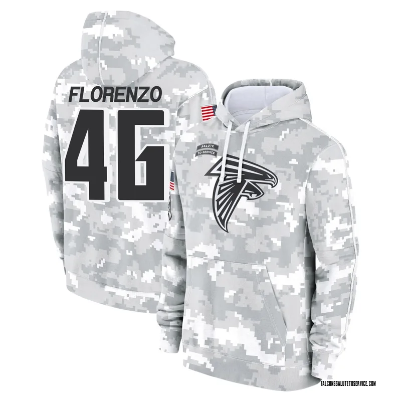 Men's Philip Florenzo Atlanta Falcons Camo Arctic 2024 Salute to Service Club Fleece Pullover Hoodie