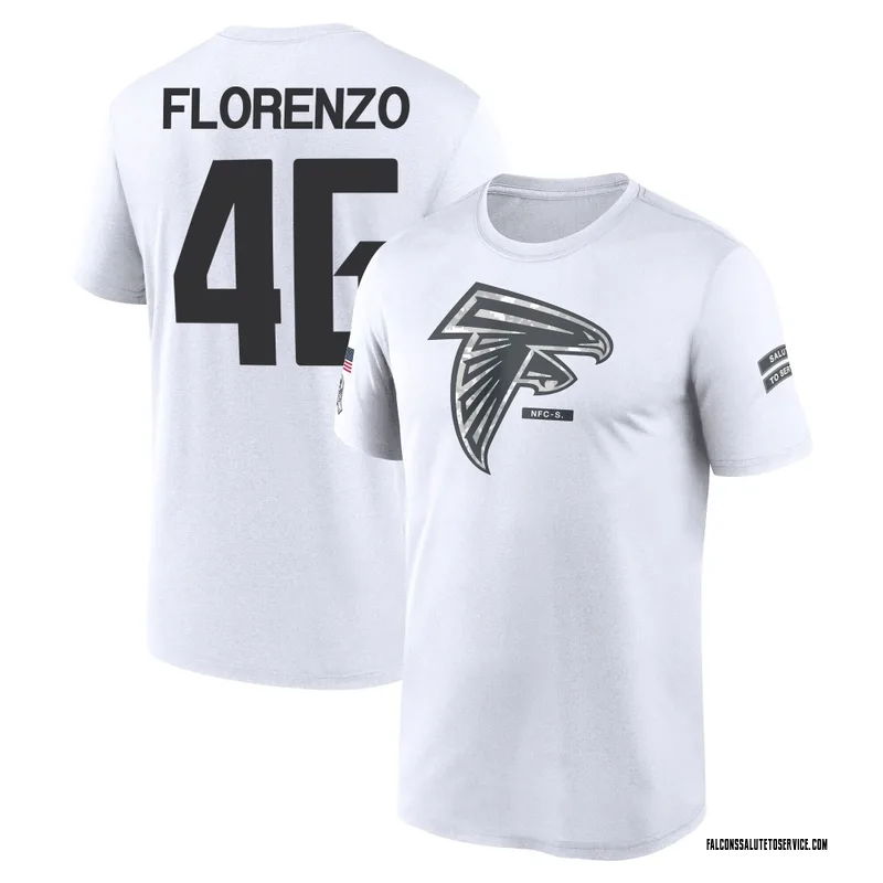 Men's Philip Florenzo Atlanta Falcons Legend White 2024 Salute to Service Performance T-Shirt