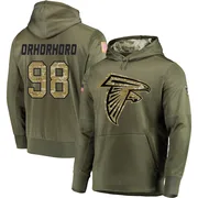Men's Ruke Orhorhoro Atlanta Falcons Olive Salute to Service Pullover Hoodie